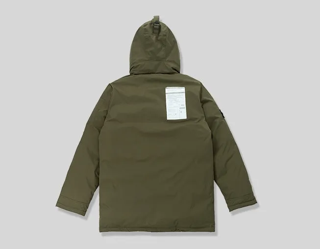 Men's Winter Warm Thick Down Hooded Long Parka