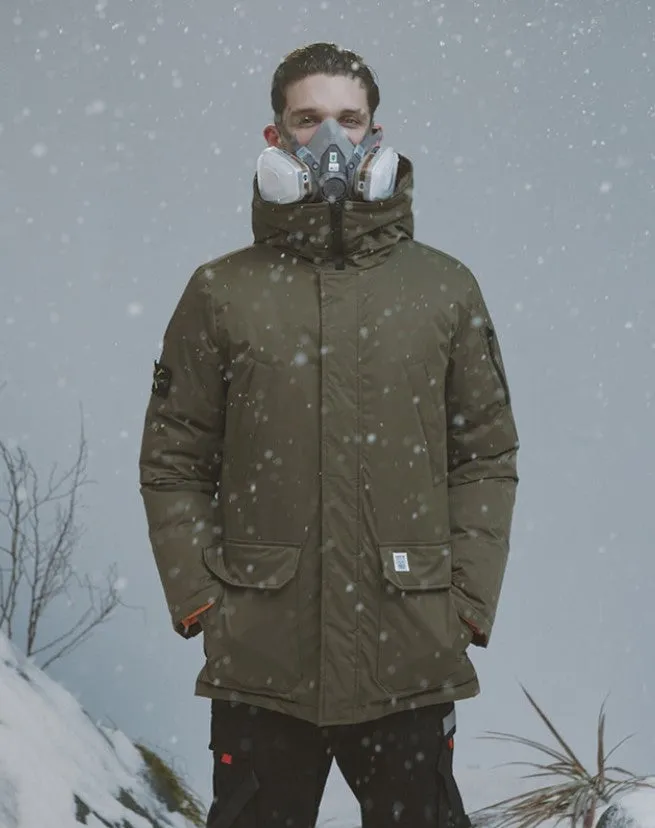 Men's Winter Warm Thick Down Hooded Long Parka