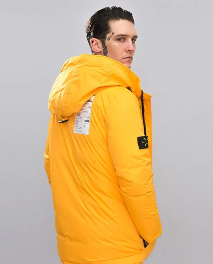 Men's Winter Warm Thick Down Hooded Long Parka