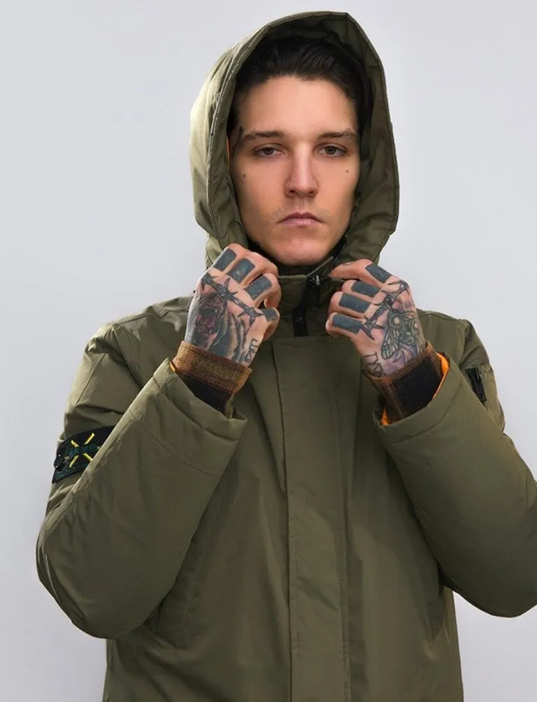 Men's Winter Warm Thick Down Hooded Long Parka