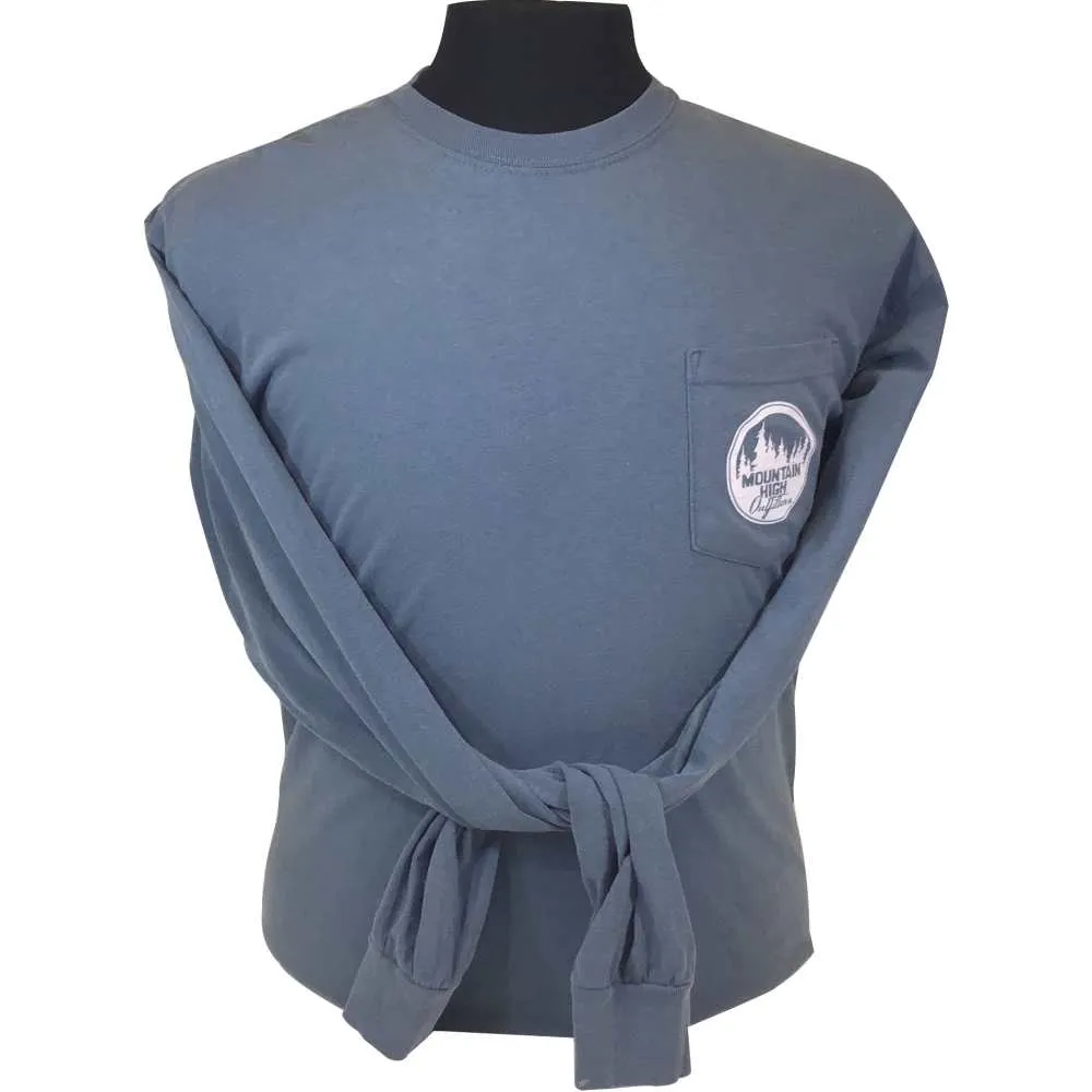 MHO Comfort Colors Long Sleeve Pocket Tee - Tetons