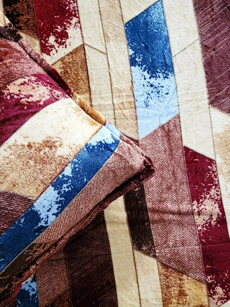 Multi Color Warm Bedsheet
