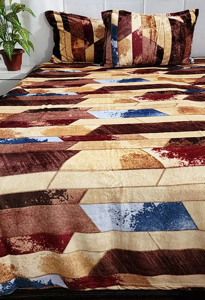 Multi Color Warm Bedsheet