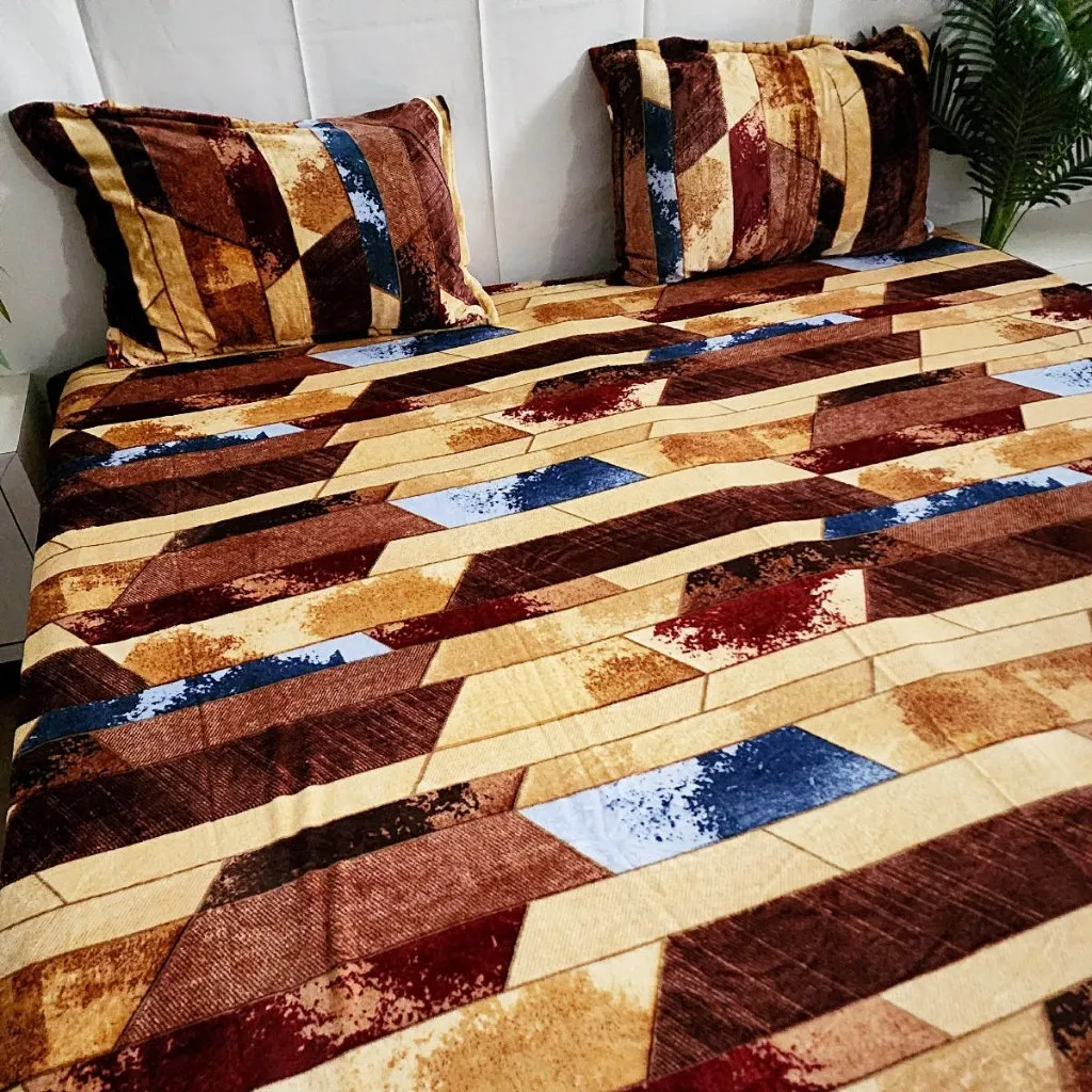 Multi Color Warm Bedsheet