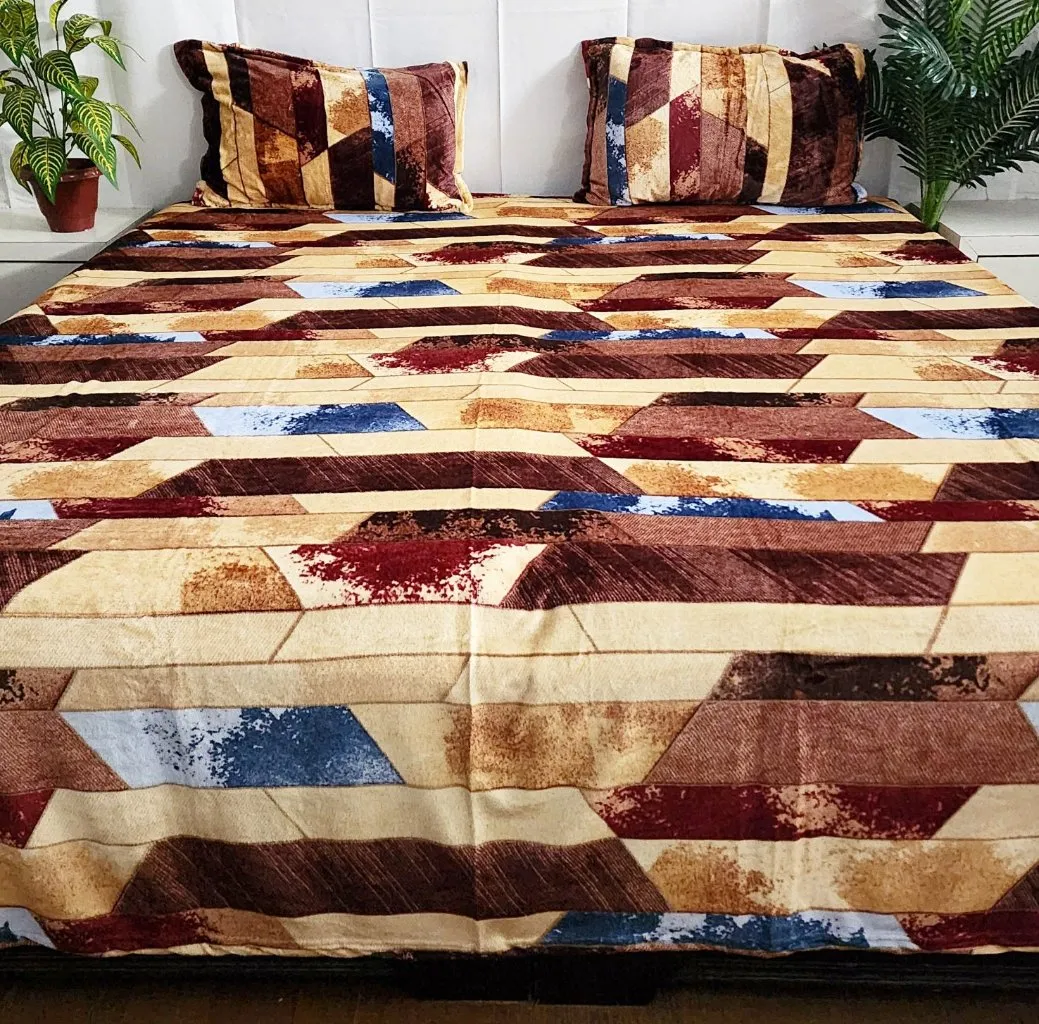 Multi Color Warm Bedsheet