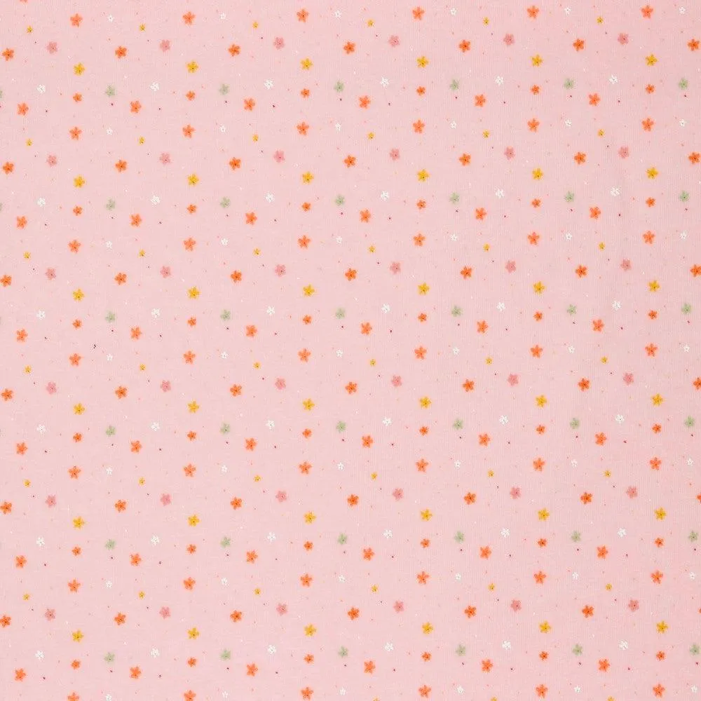 Multicoloured Mini Floral Nicky Velour Fabric