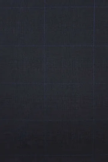 Navy Blue Prince Of Wales Suit