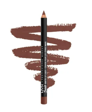 NYX PROFESSIONAL MAKEUP Suede Matte Lip Liner, Vegan Formula - Leon (Honey Brown)
