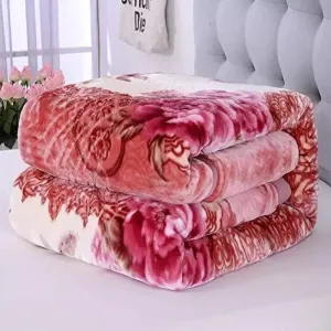 OMAJA HOME Cloudy Super Soft Fabric Mink Blanket, Luxury Ultra 2 Ply Single Bed Blanket for Heavy Winters with English Colors & Stylish Bag Packing (Pack of 1) Lightweight Color#20, multicolor