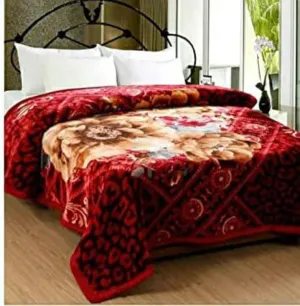 OMAJA HOME Cotton Mink Double Bed Ply Blanket for Heavy Winters (Multicolor, King Size) Soft Fabrics Multicolor#29,breathable