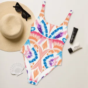 One-Piece Swimsuit Peachy Shells Seaside Embrace