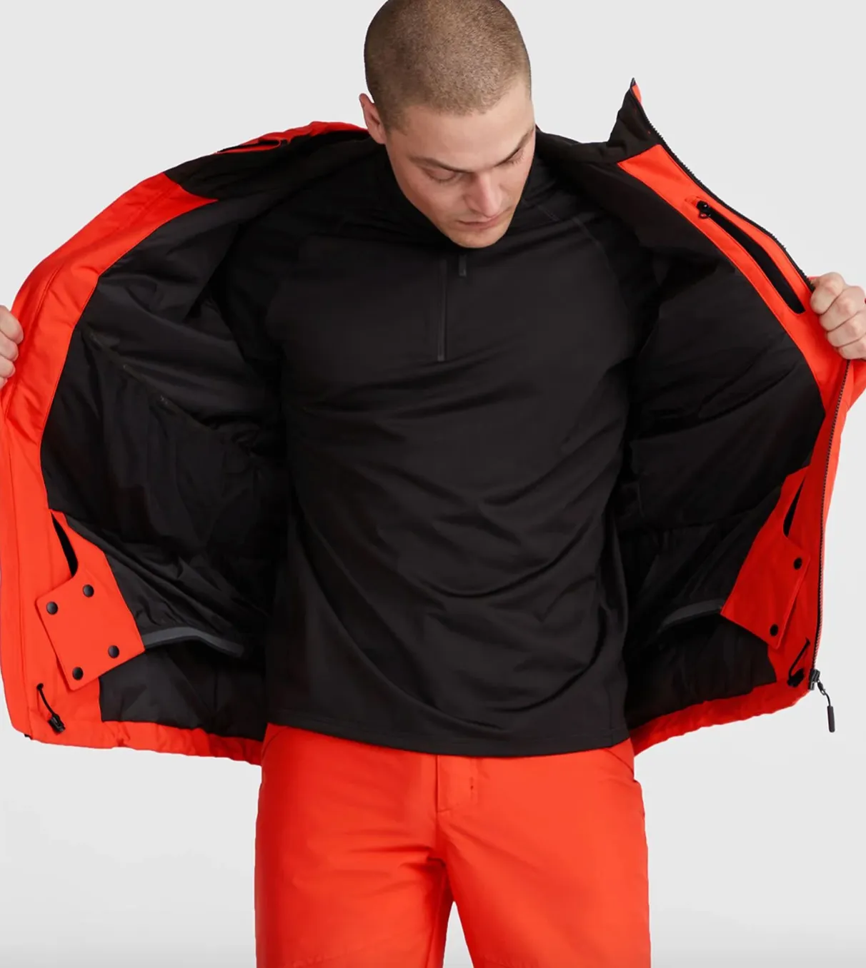 Oneill Mens Hammer Jacket Paprika Flame