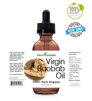 Organic Unrefined Baobab Oil | Imported From South Africa
