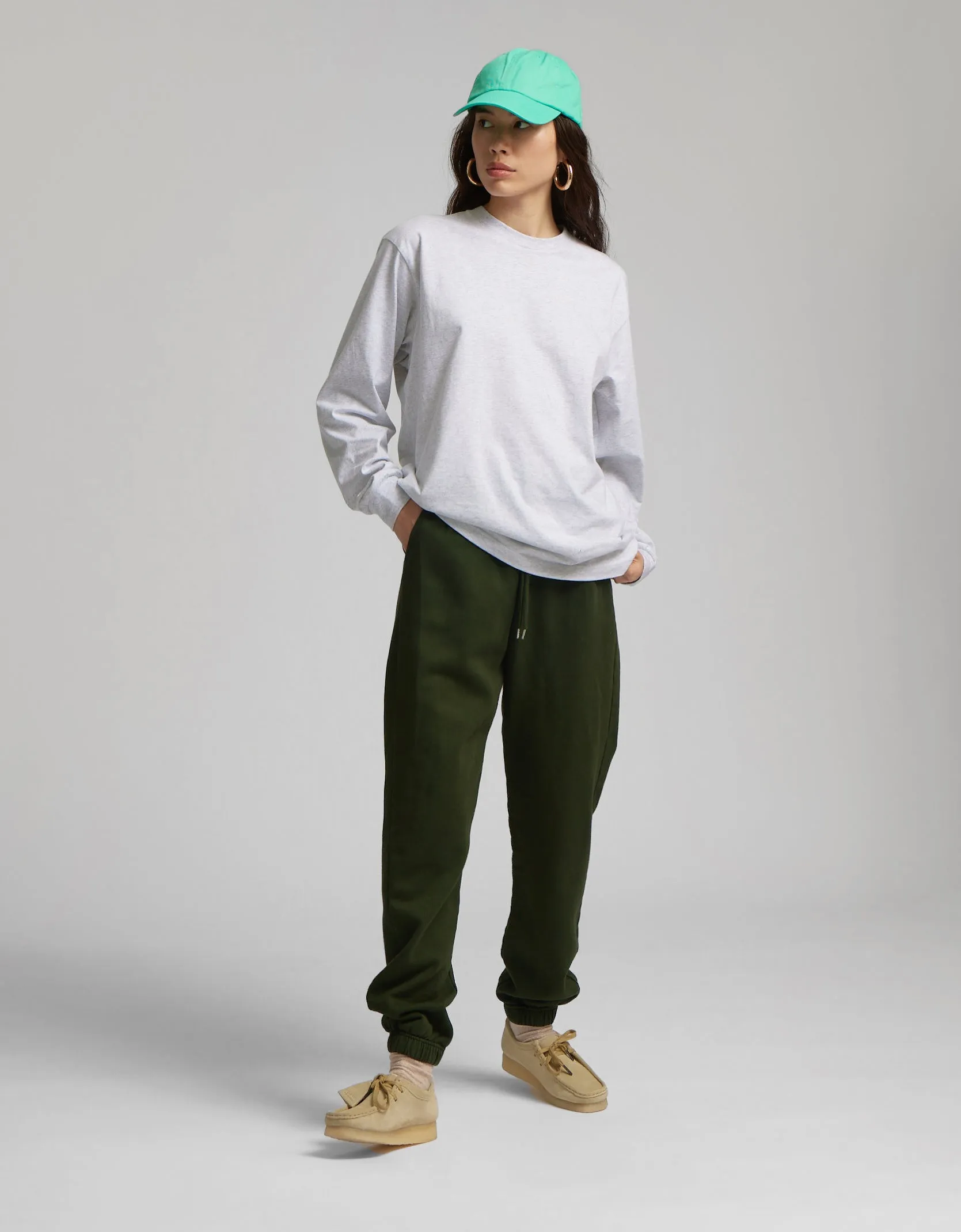 Oversized Organic LS T-shirt - Faded Black
