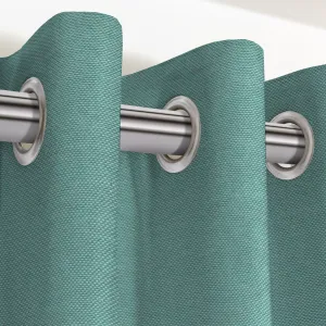 Panama Plain Teal Curtains