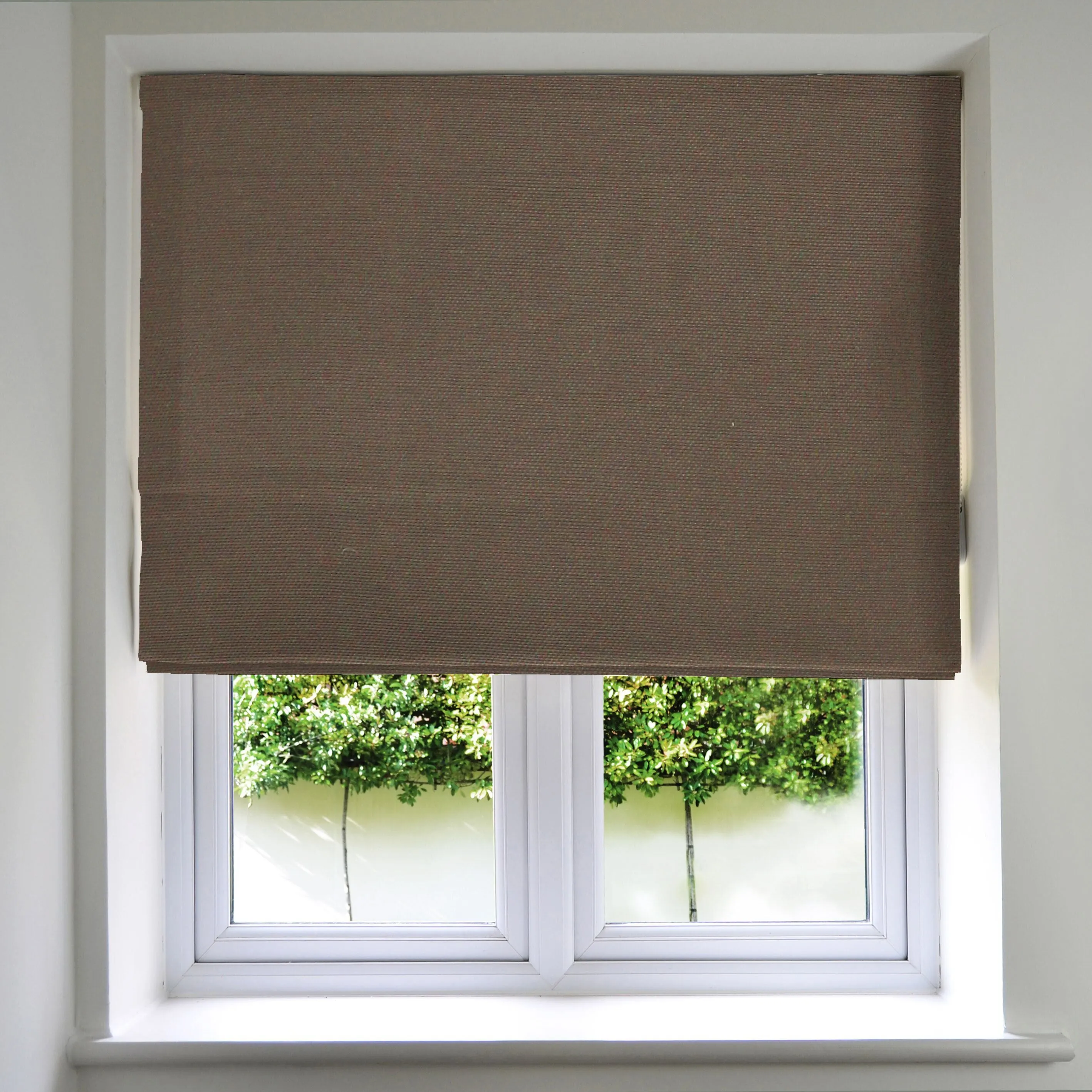 Panama Truffle Roman Blind