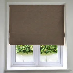 Panama Truffle Roman Blind