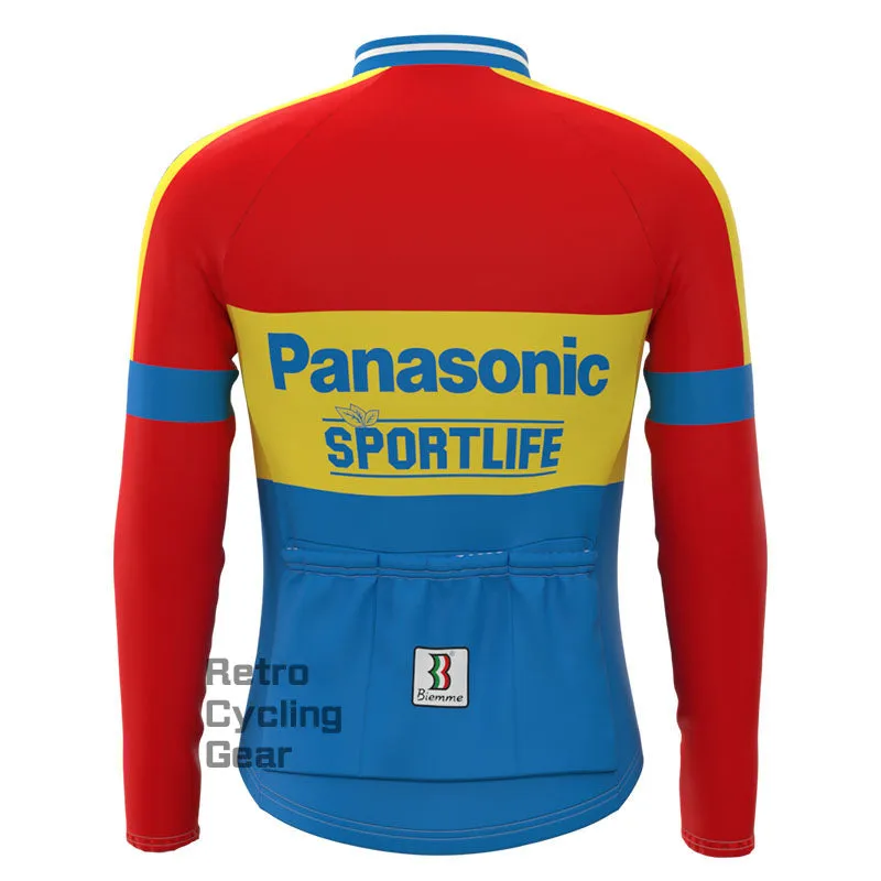 Panasonic Fleece Retro Long Sleeves Jerseys