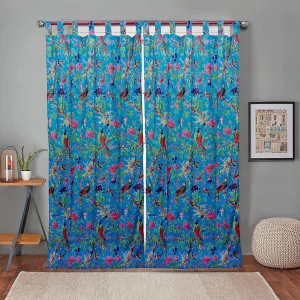 Paradise Curtain Pair-Blue