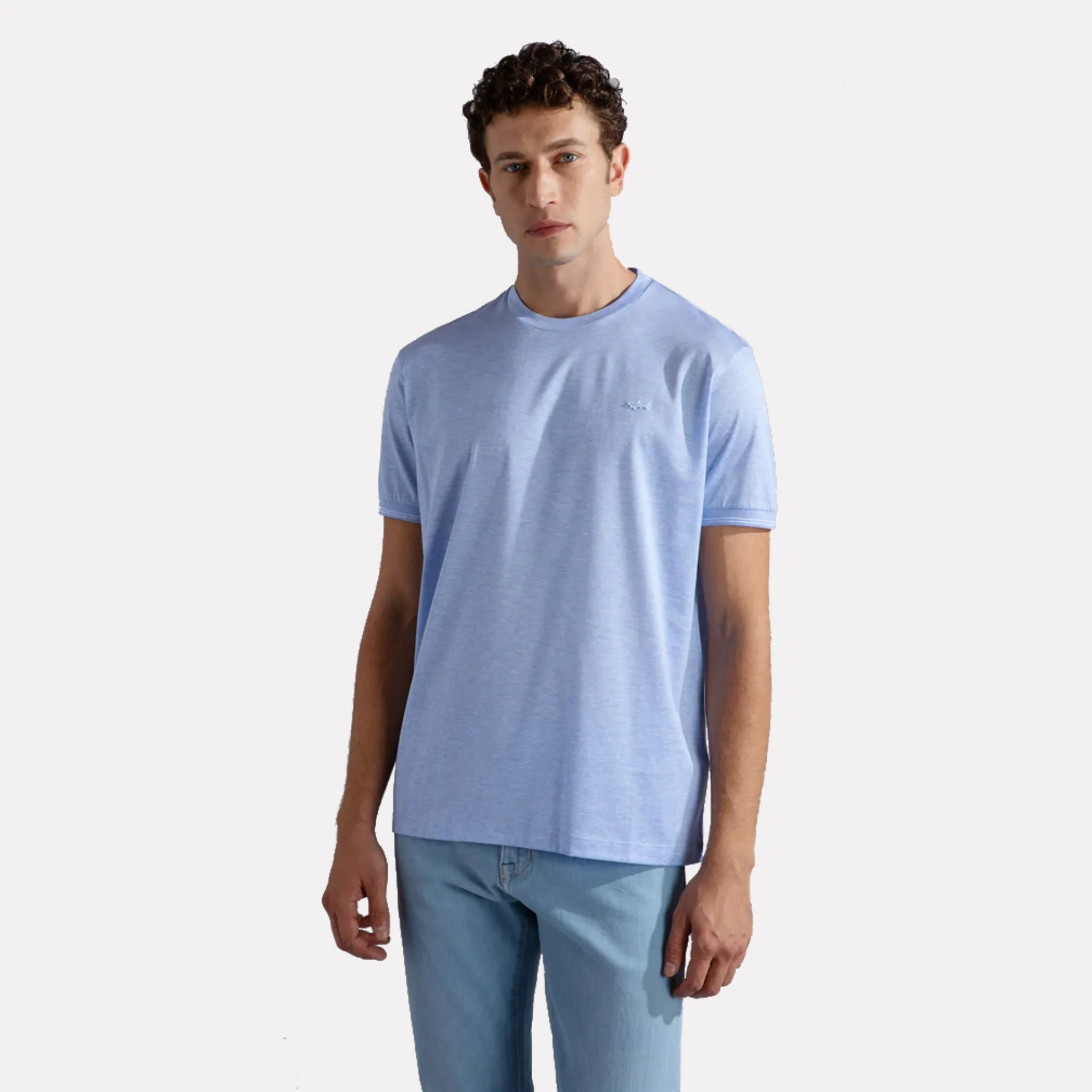 Paul & Shark Cotton Jersey T-Shirt / Ice Blue