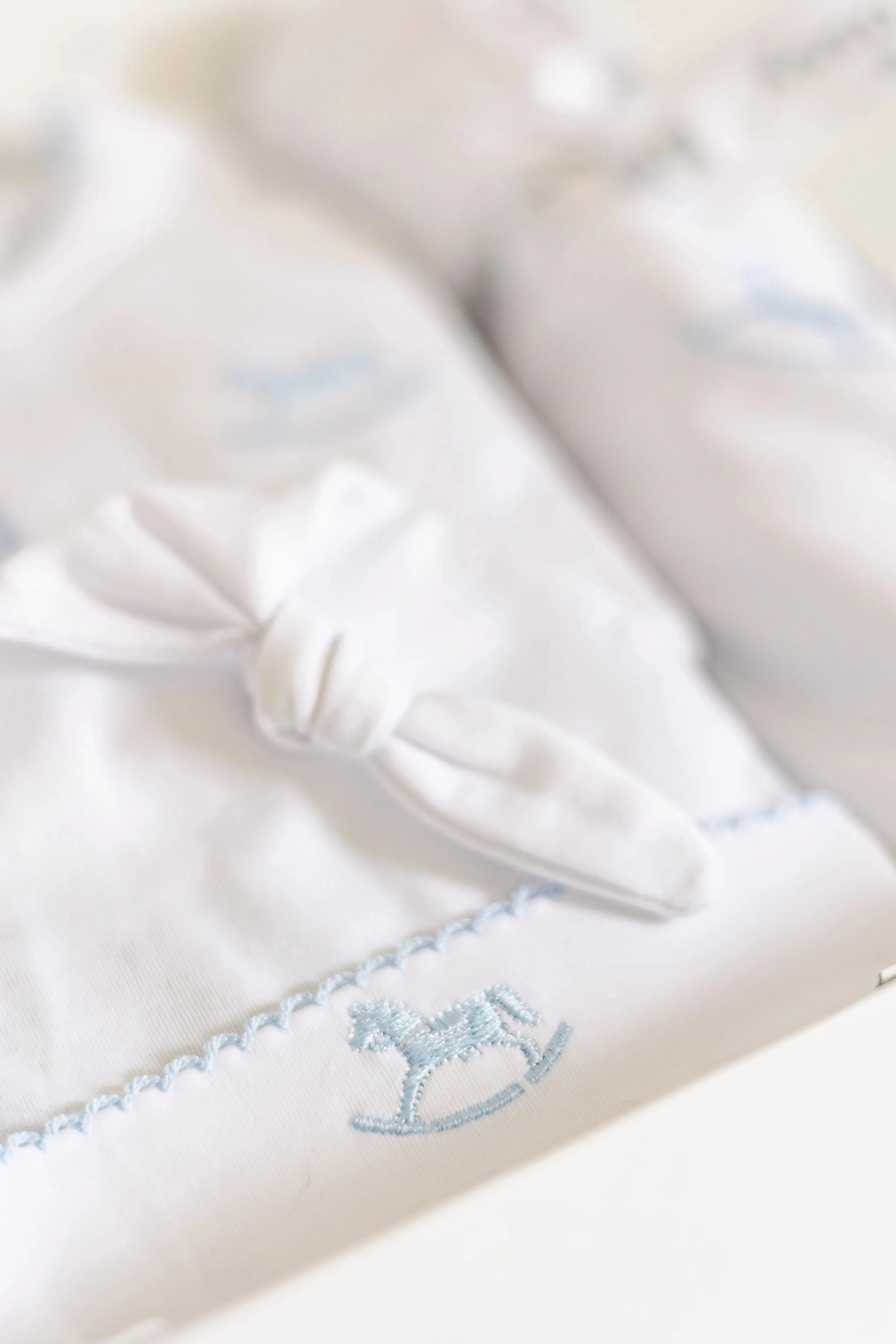 Personalised blue Signature baby gift set