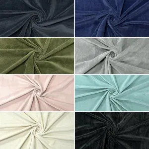 Plain Terry Velour Fabric