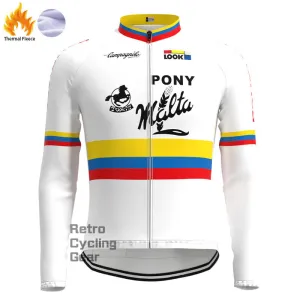 Pony Fleece Retro Long Sleeves Jerseys