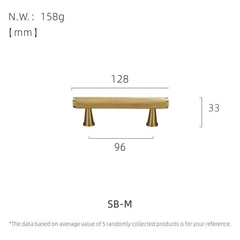 PORTA / Solid Brass Knurled Handles