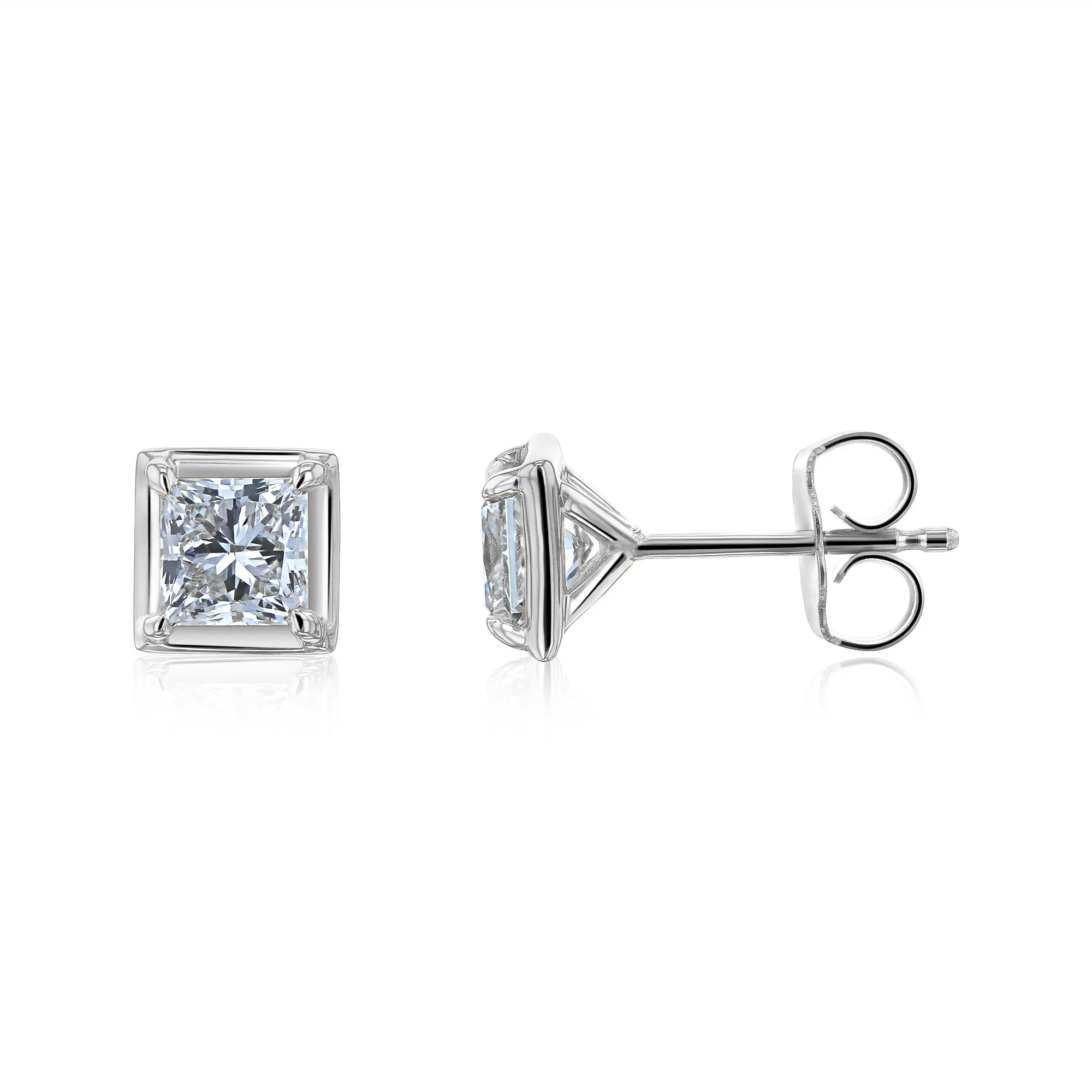 Princess Chubby Marshmallow Bezel Studs