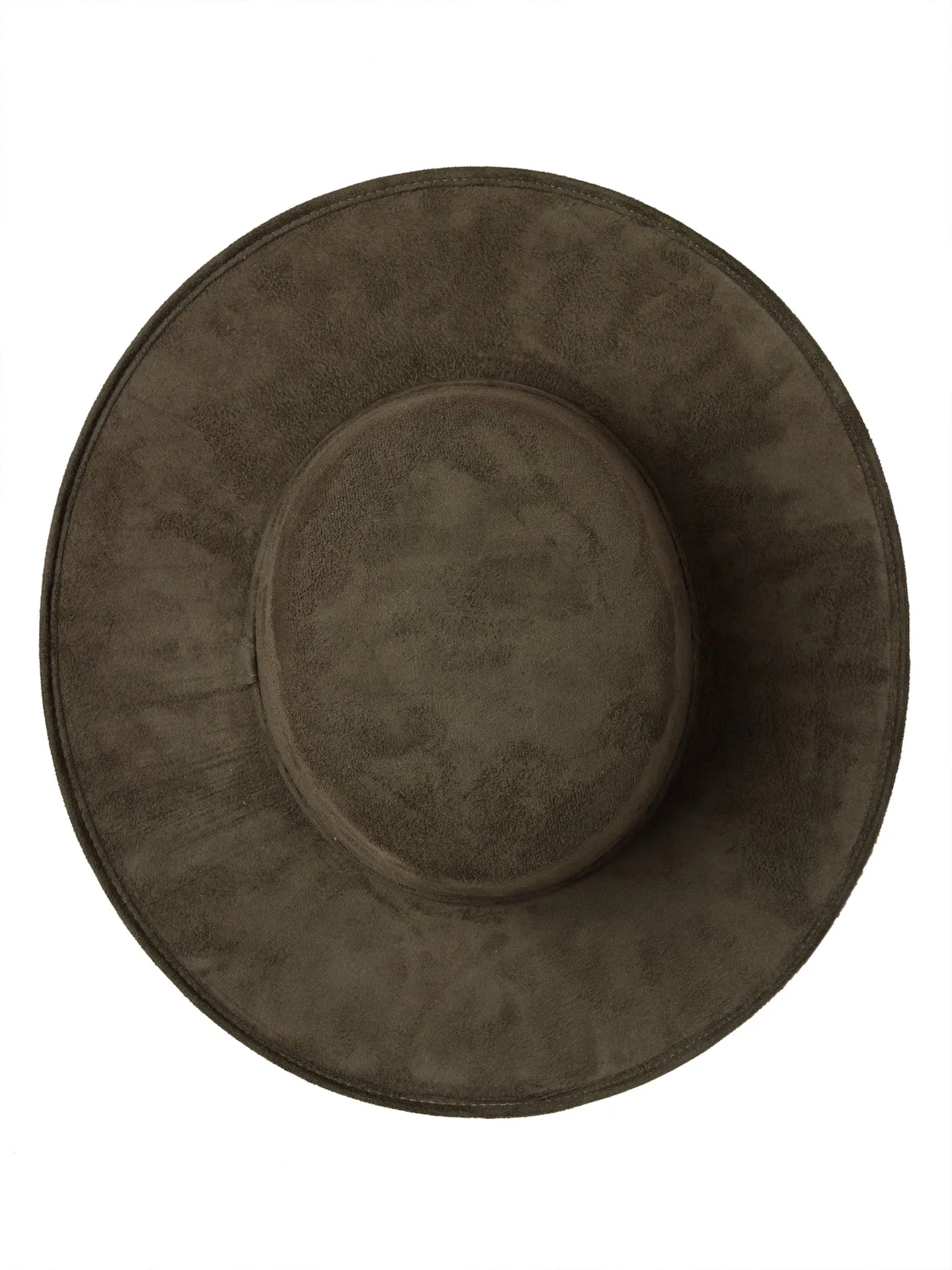 "Icon" Olive Embellished Wide Brim Hat