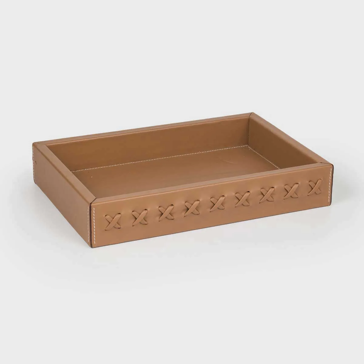 Rectangular Pocket Emptier - Handmade leather trinket