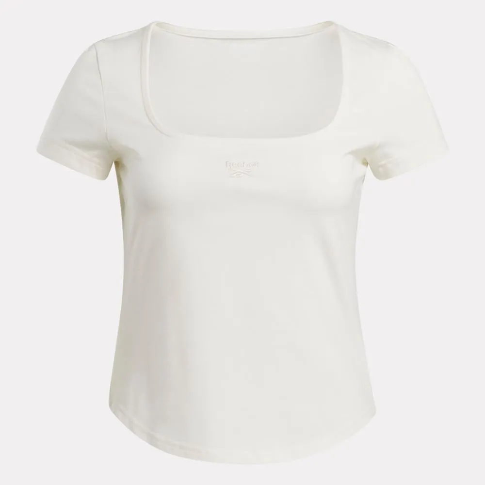 Reebok Apparel Women Classics Wardrobe Essentials T-Shirt CHALK