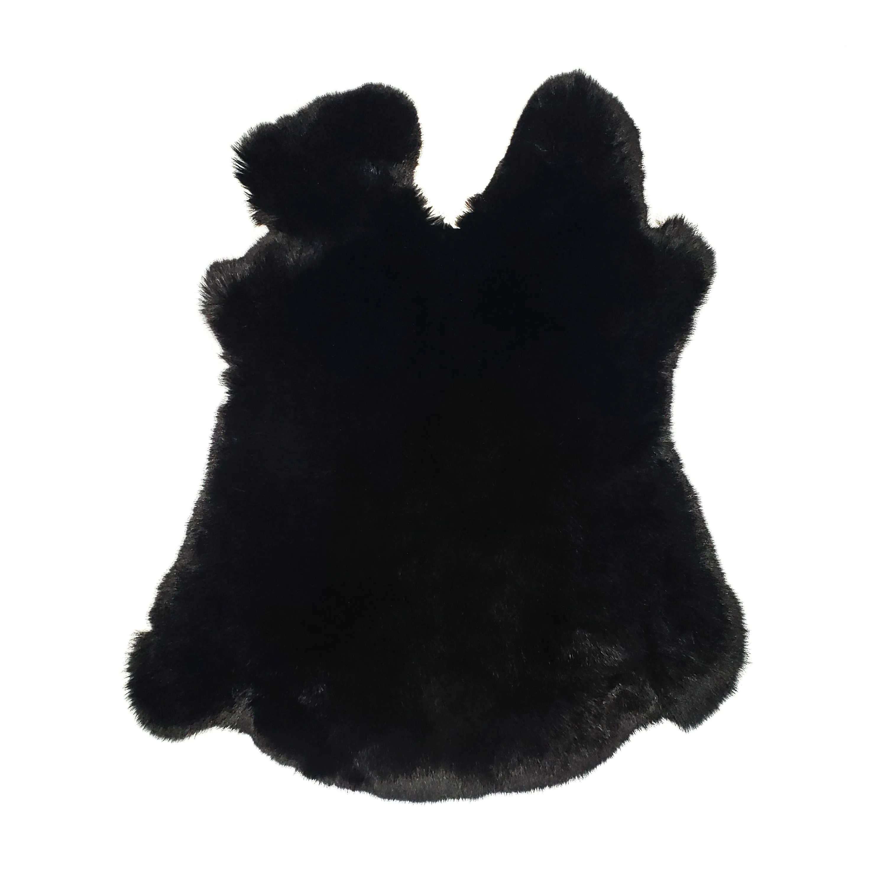 Rex Rabbit Fur - Black