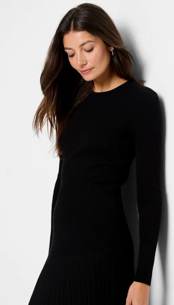 Ribbed Sweater Tee
