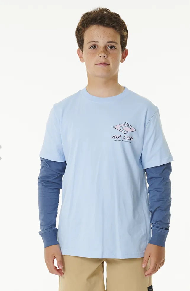 Ripcurl Pure Surf Long Sleeve 2 In 1 Tee Boy