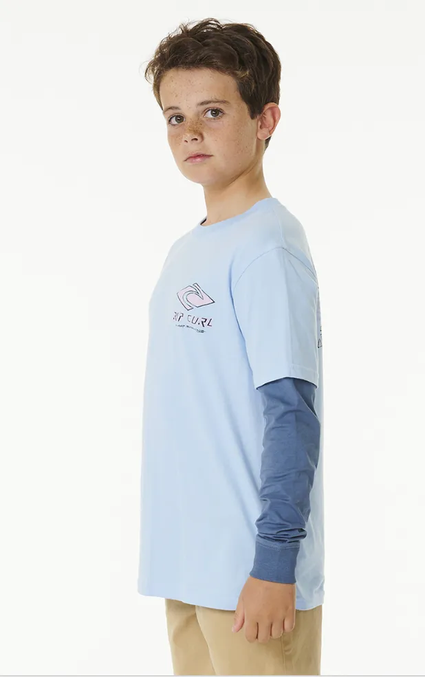 Ripcurl Pure Surf Long Sleeve 2 In 1 Tee Boy