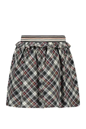 Ruffle Check Skirt