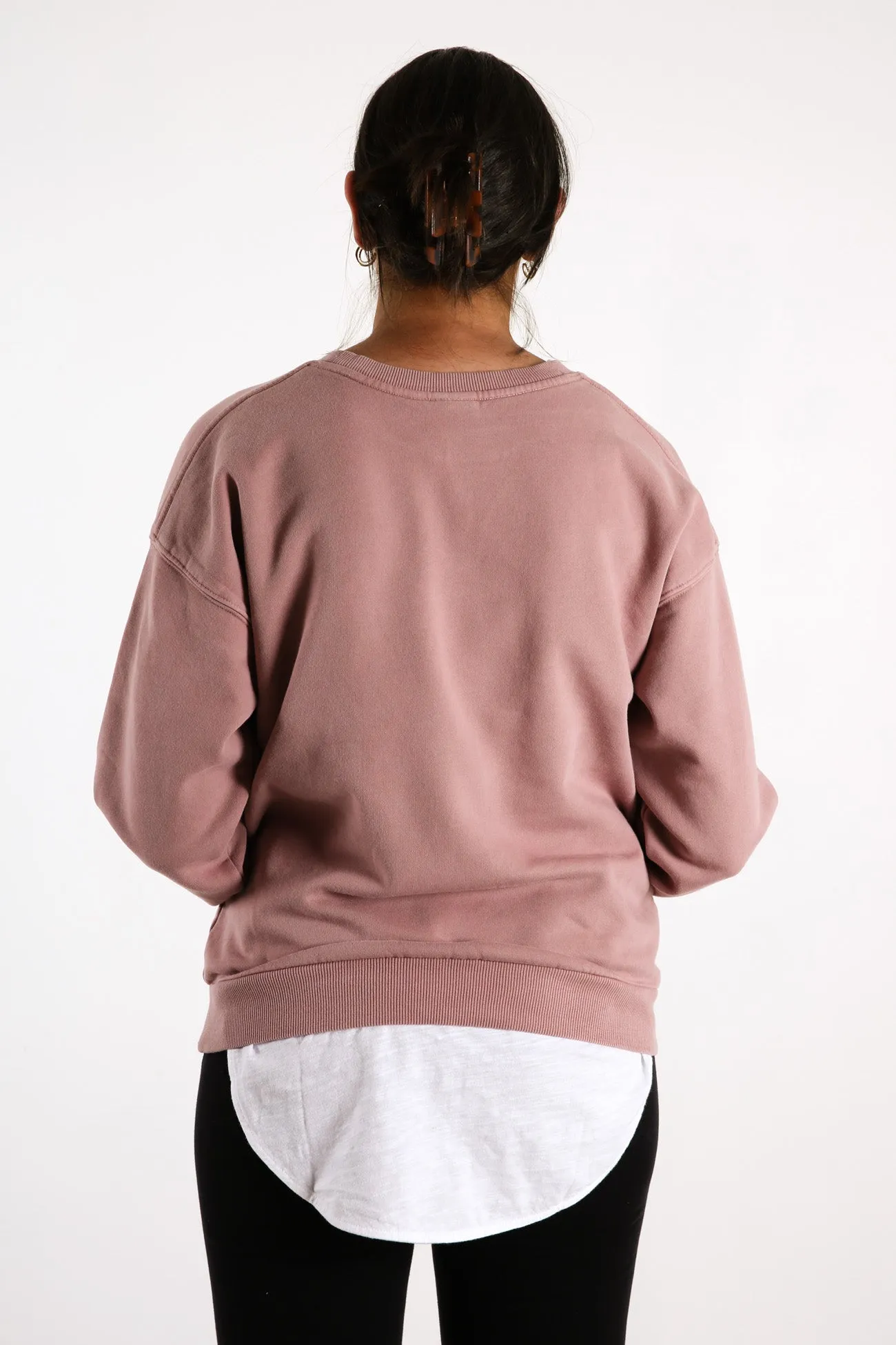 Rusty Essentials Crew Neck Fleece Lilac Dusk