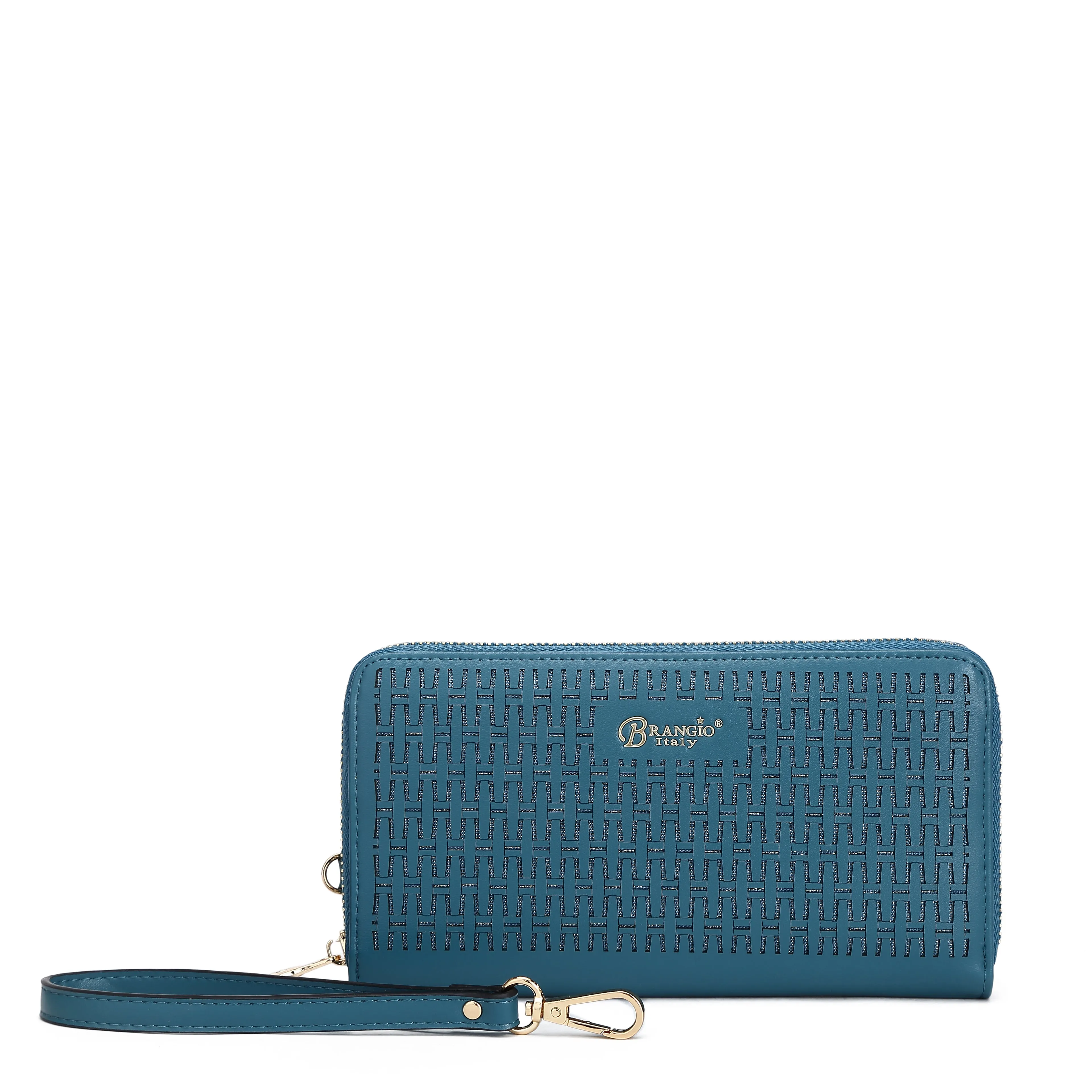 Sacred Heart Vegan Leather Glitter Bling Wristlet Wallet