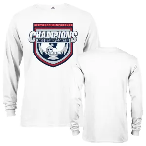 Samford Bulldogs 2024 Women's Soccer Southern Conference Champions Long Sleeve Shirt