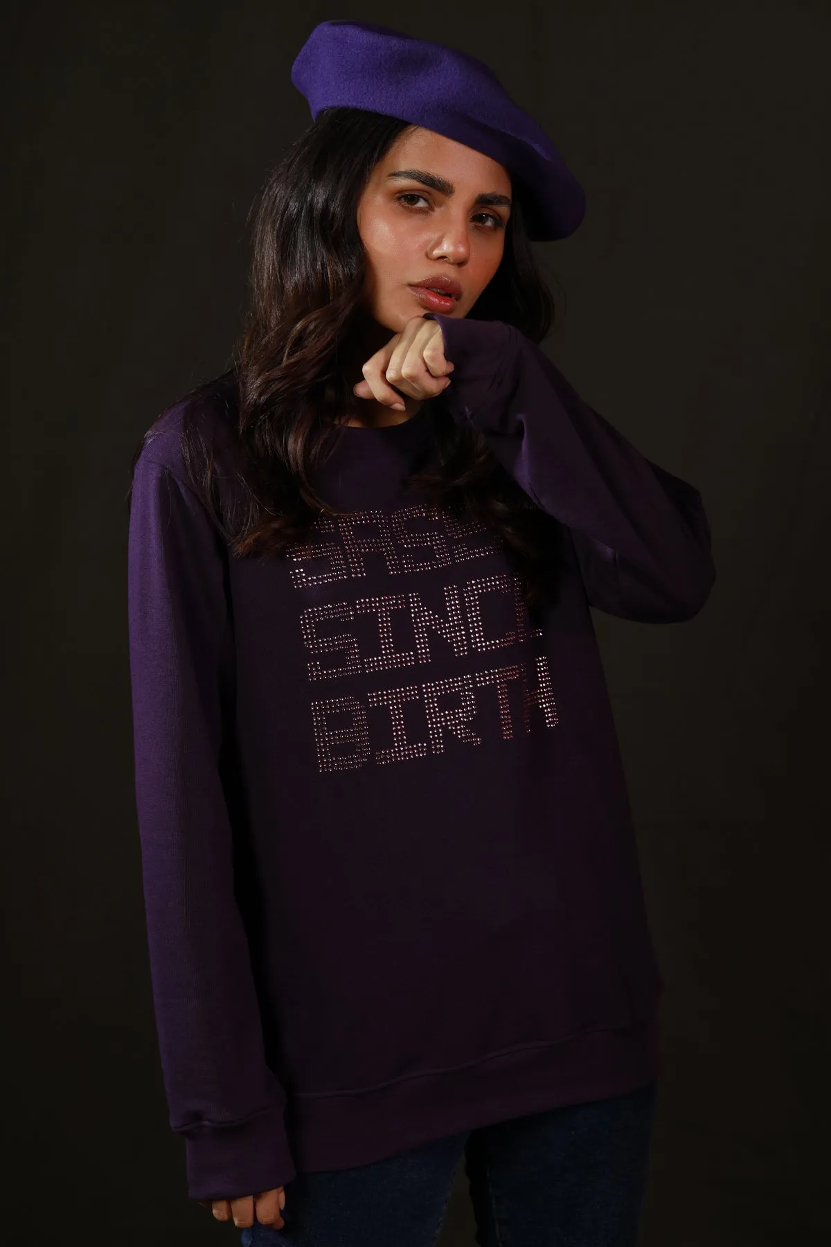 Sassy Purple Sweatshirt - W22 - WSW0034