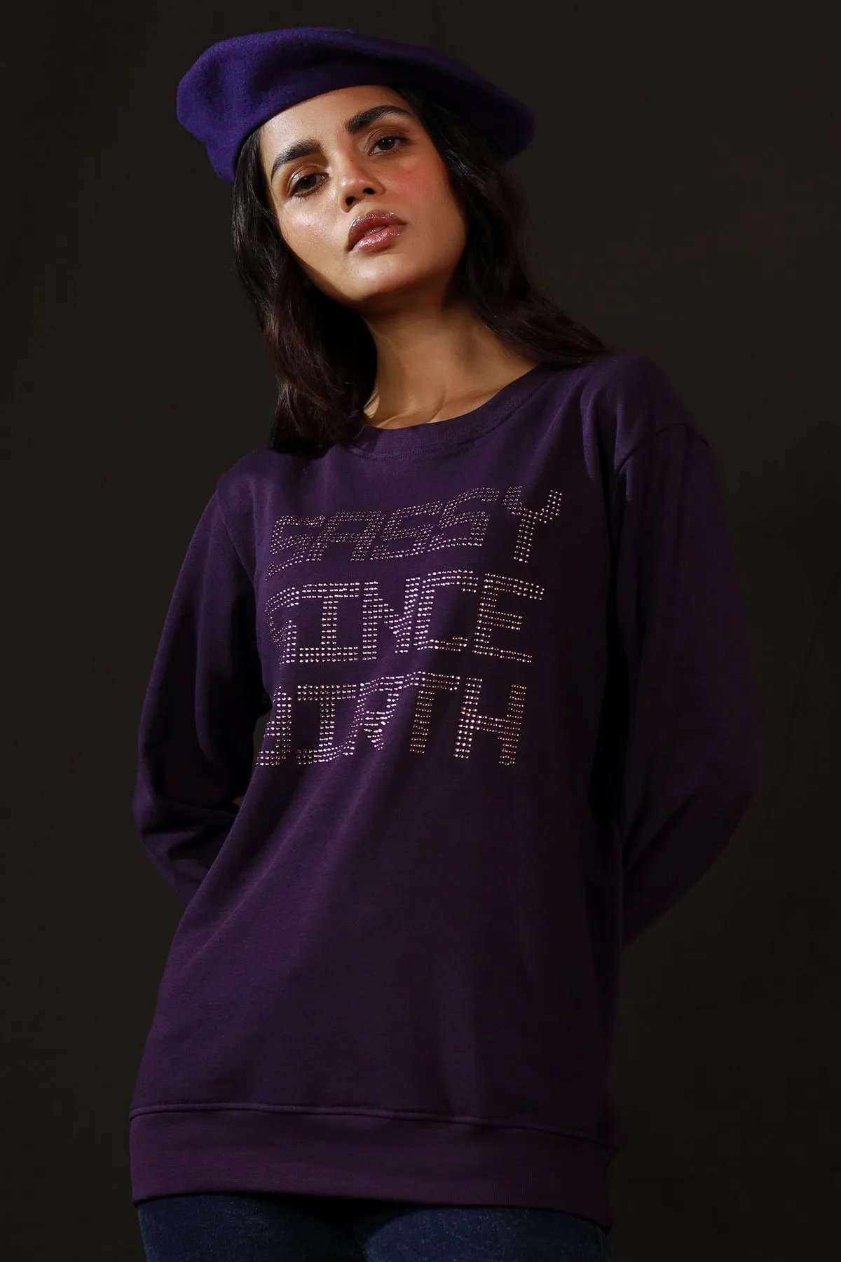 Sassy Purple Sweatshirt - W22 - WSW0034