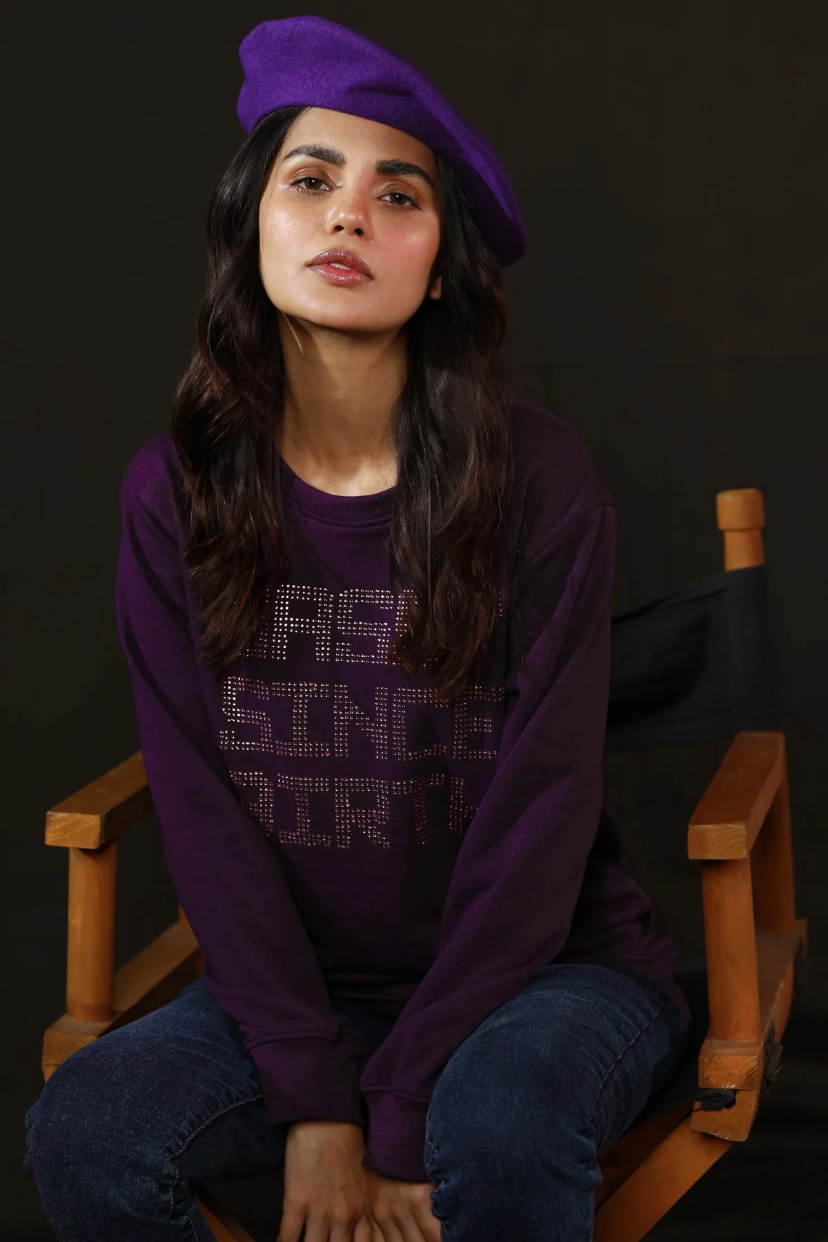 Sassy Purple Sweatshirt - W22 - WSW0034