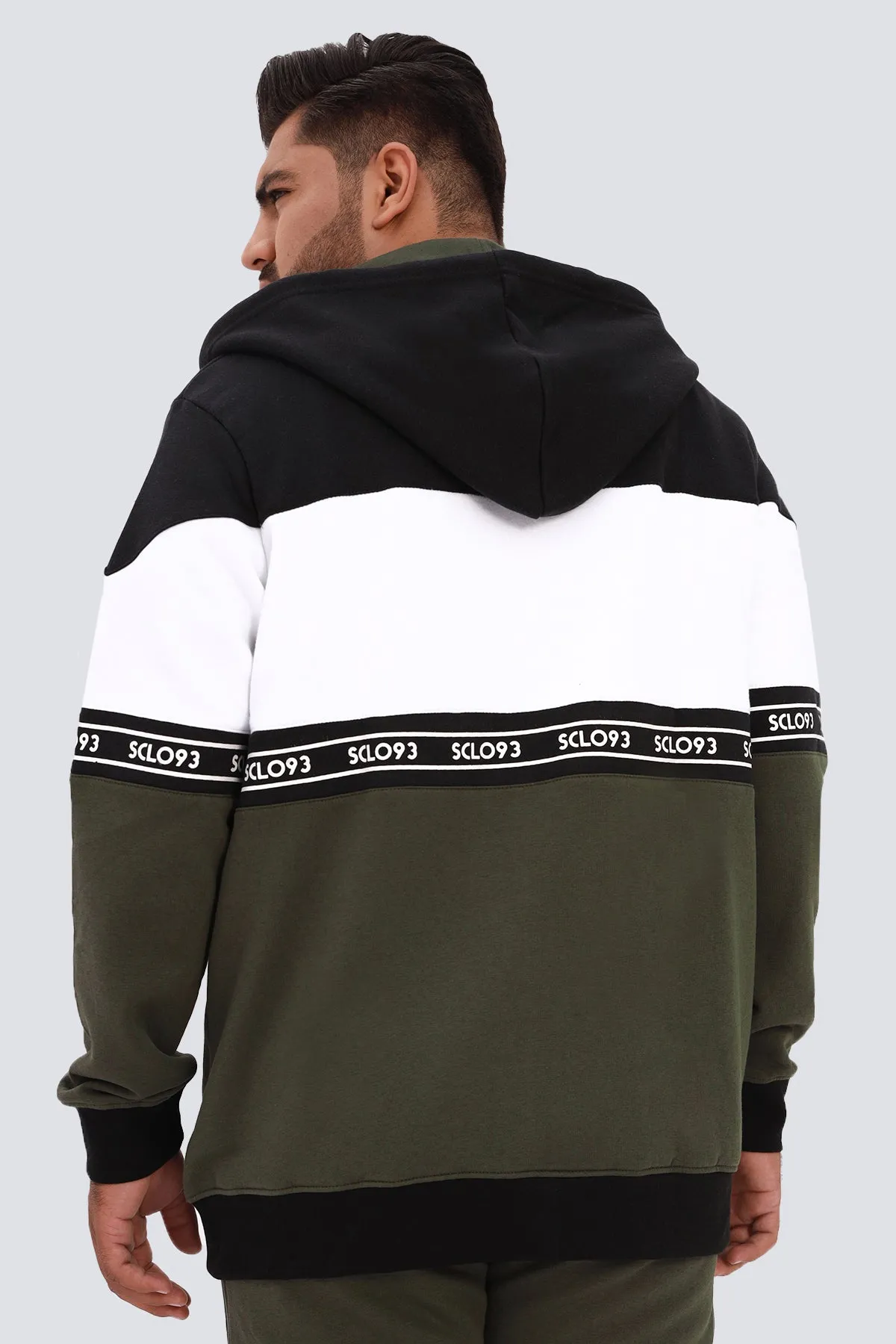 Sclo93 Graphic Zipper Hoodie (Plus Size) - W22 - MH0037P