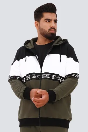 Sclo93 Graphic Zipper Hoodie (Plus Size) - W22 - MH0037P