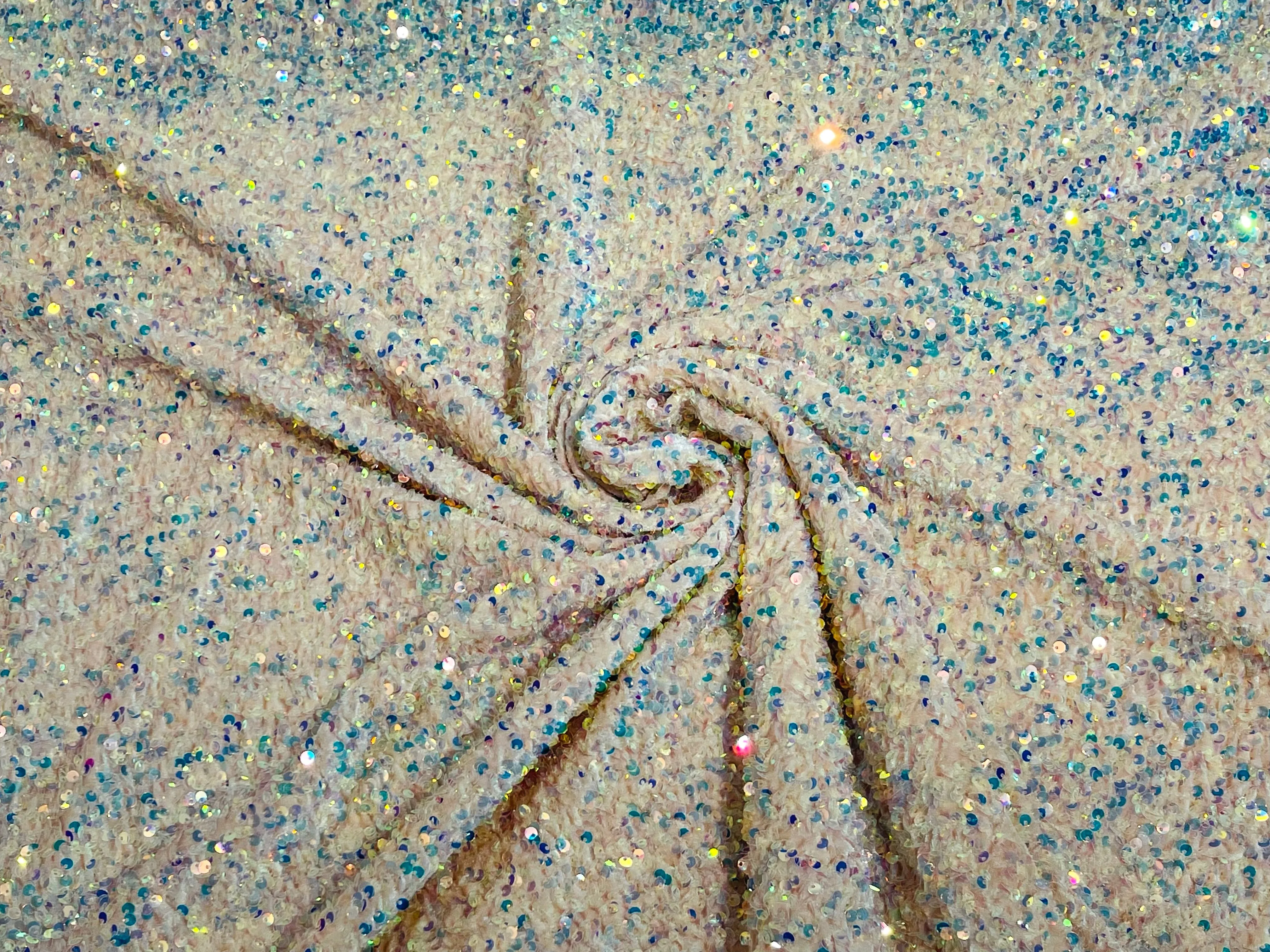 SEQUIN STRETCH VELVET (By The Yard)