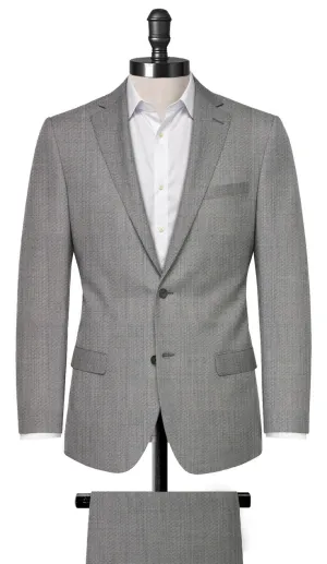 Sliver Sharkskin Suit