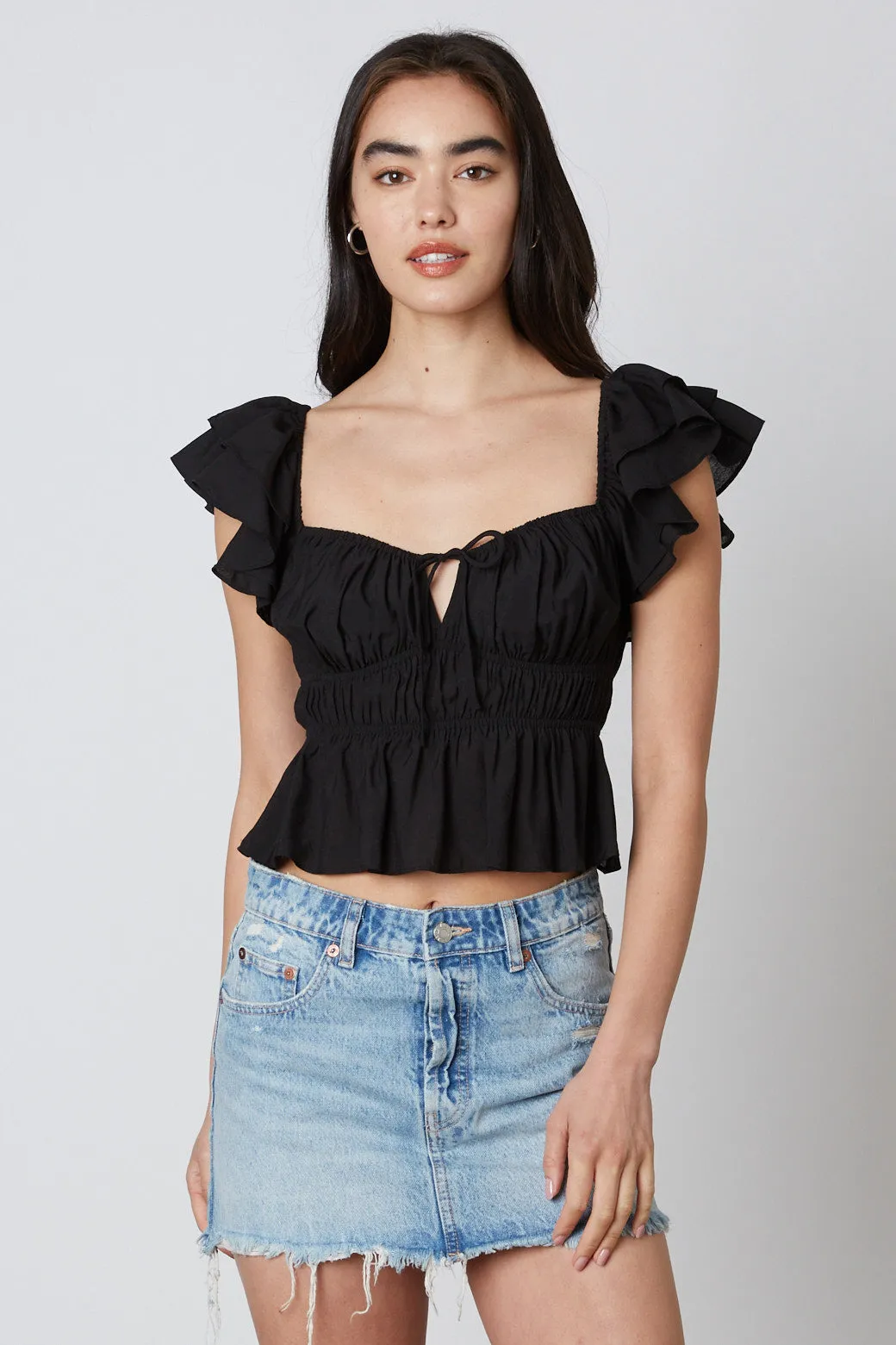 Smocked Ruffle Top