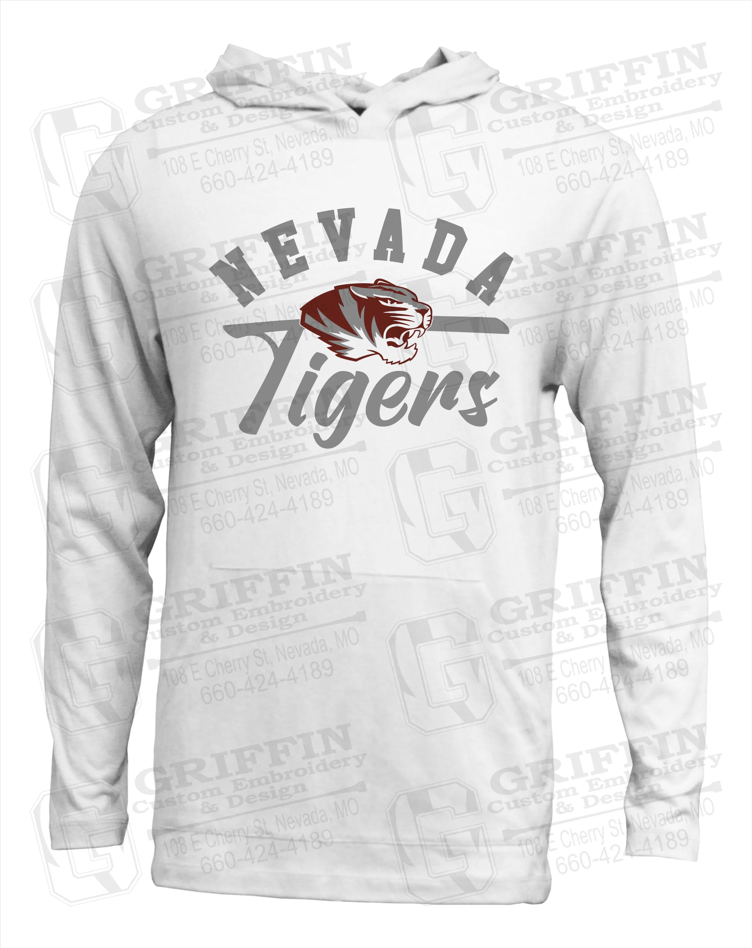 Soft-Tek T-Shirt Hoodie - Nevada Tigers 20-Z