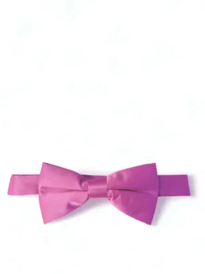 Solid Pink Pre-Tied Bow Tie